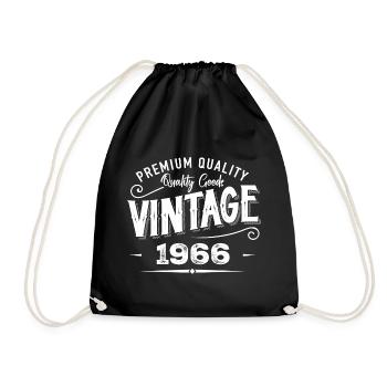 Vintage 1966 Original Rétro Millésime Anniversaire - Sac de sport léger - noir - Devant