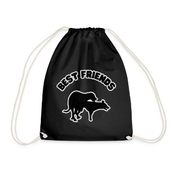 Meilleurs amis Black Grunge - Sac de sport léger - noir - Devant