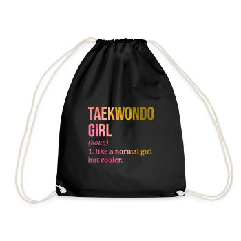 Taekwondo - Turnbeutel - Schwarz - Vorne
