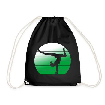 Gymnast Gymnastics Gymnastics Club Gymnastics Gymnastics - Drawstring Bag - black - Front