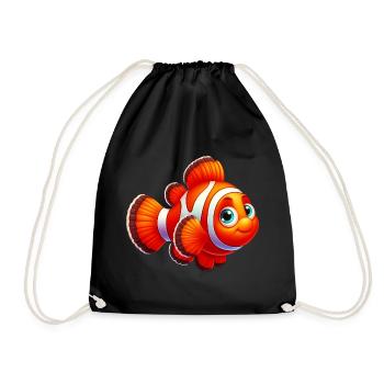 Clownfish - Drawstring Bag - black - Front