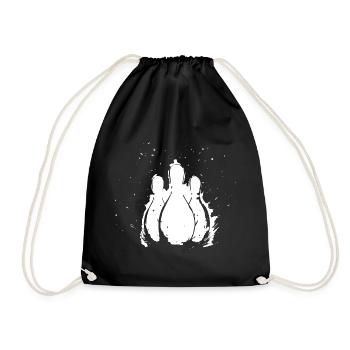 Bowling - Drawstring Bag - black - Front