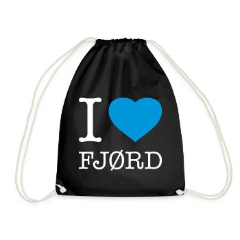 I LOVE FJORD - Drawstring Bag - black - Front