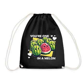 SIE SIND EINER IN EINER MELONE - Turnbeutel - Schwarz - Vorne