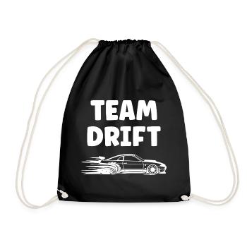 Energetisches Drift-Car-Design - Turnbeutel - Schwarz - Vorne