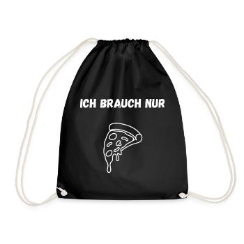 Pizza Shirt – J’ai juste besoin de dire pizza - Sac de sport léger - noir - Devant