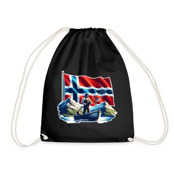 Norvège Pêche - Sac de sport léger - noir - Devant