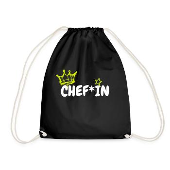 ChefIn  - Turnbeutel - Schwarz - Vorne