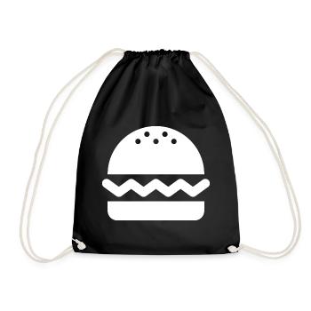 Hamburgers, burgers - Sac de sport léger - noir - Devant