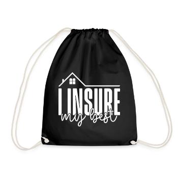 Insurance Agent Costume Insure My Best Medicare - Drawstring Bag - black - Front