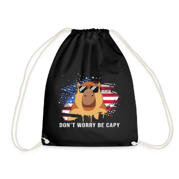 Capybara - Sac de sport léger - noir - Devant