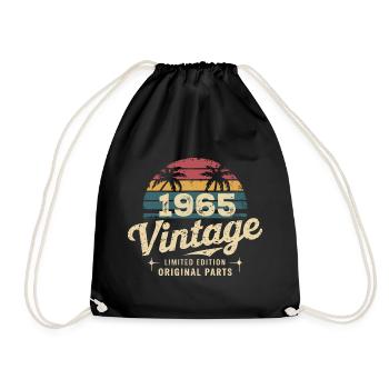 Awesome Since 1965 1965 Birthday Gift - Drawstring Bag - black - Front