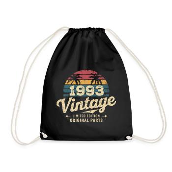 Awesome Since 1993 1993 Birthday Gift - Drawstring Bag - black - Front