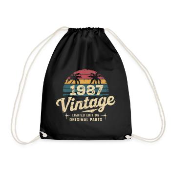 Großartig seit 1987 1987 Geburtstagsgeschenk - Turnbeutel - Schwarz - Vorne