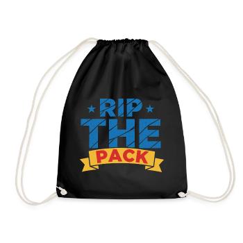 Pack d’extension de collectionneurs de cartes à collectionner Rip The Pack - Sac de sport léger - noir - Devant