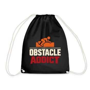 Obstacle Course Racer Obstacle Course Ocr - Drawstring Bag - black - Front