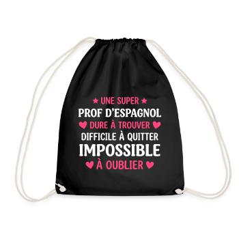 Prof d Espagnol Inoubliable - Sac de sport léger - noir - Devant