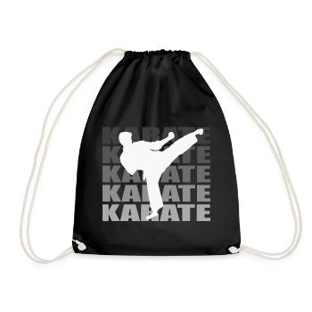 Karaté - Sac de sport léger - noir - Devant