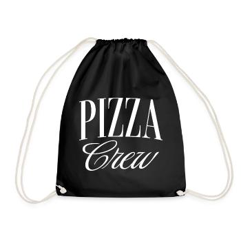 Pizza Crew - Turnbeutel - Schwarz - Vorne