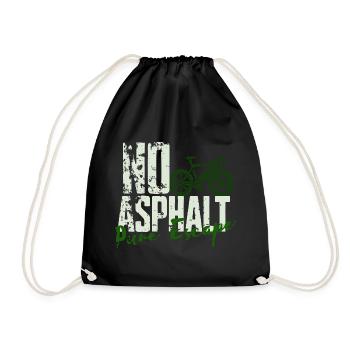 No Asphalt Pure Escape - Drawstring Bag - black - Front