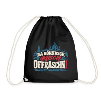Da gönndsch misch offräschn! – Dresden - Turnbeutel - Schwarz - Vorne