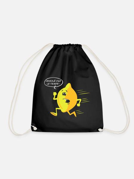 Citron pressé - Sac de sport léger - noir