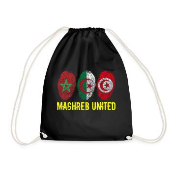 MAGHREB UNITED المغرب - Turnbeutel - Schwarz - Vorne