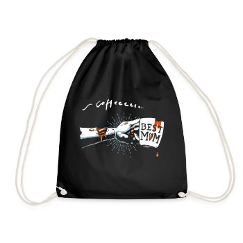 Zombie Partnershirt - Mombie Mama - Drawstring Bag - black - Front