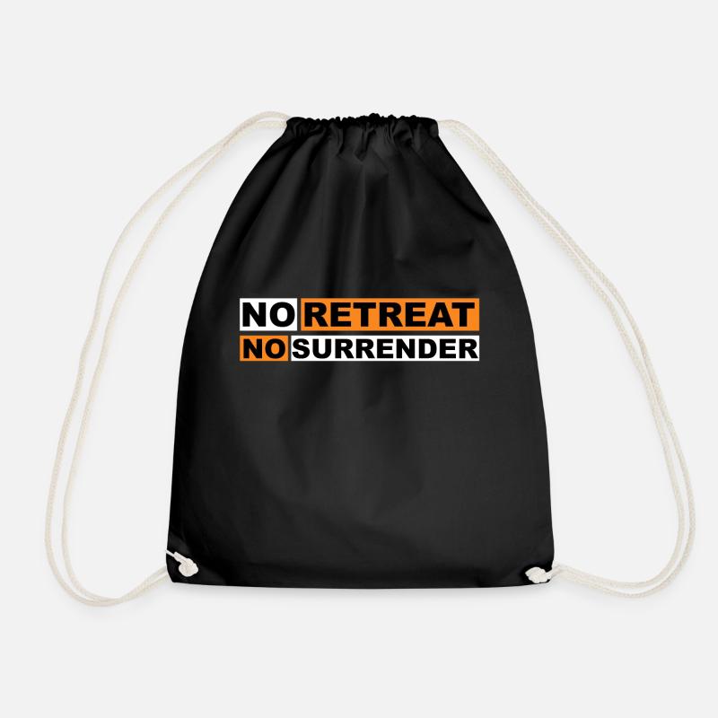 No Retreat No Surrender - Turnbeutel - Schwarz