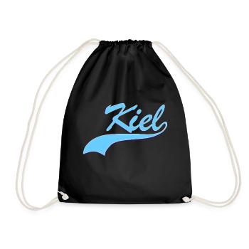 Kiel - Turnbeutel - Schwarz - Vorne