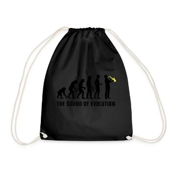 evolution_saxophon_b_2c - Turnbeutel - Schwarz - Vorne