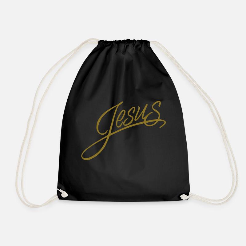 Jesus - Turnbeutel - Schwarz
