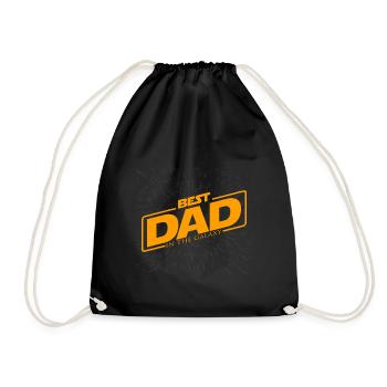 Best Dad In The Galaxy - Vatertag Herrentag Papa - Turnbeutel - Schwarz - Vorne