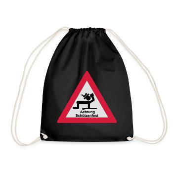 Attention Marksmen - Drawstring Bag - black - Front