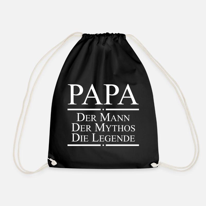 PAPA Legende - Turnbeutel - Schwarz
