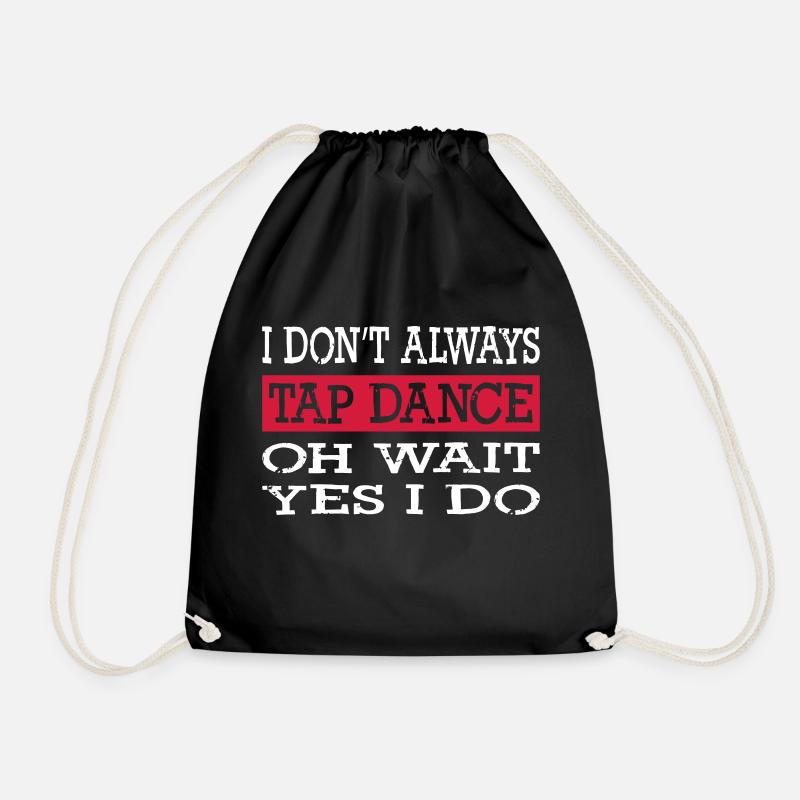 Tap Dance - Drawstring Bag - black