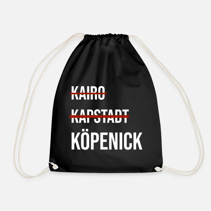 Grafik mit Köpenick - Turnbeutel - Schwarz