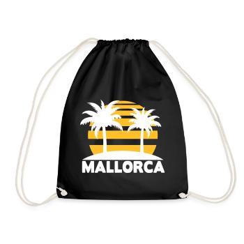 Mallorca - Drawstring Bag - black - Front