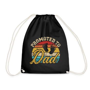 père - Sac de sport léger - noir - Devant