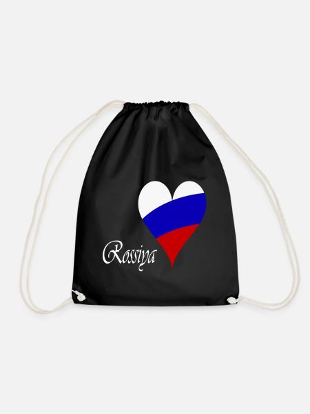 Russland Design - Turnbeutel - Schwarz