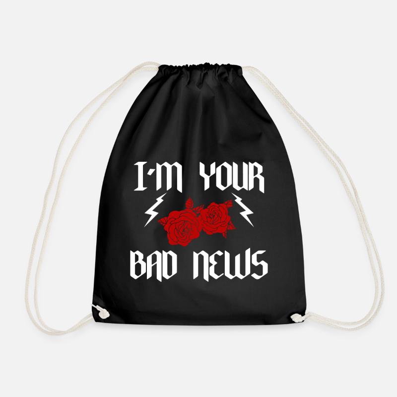 Bad - Drawstring Bag - black