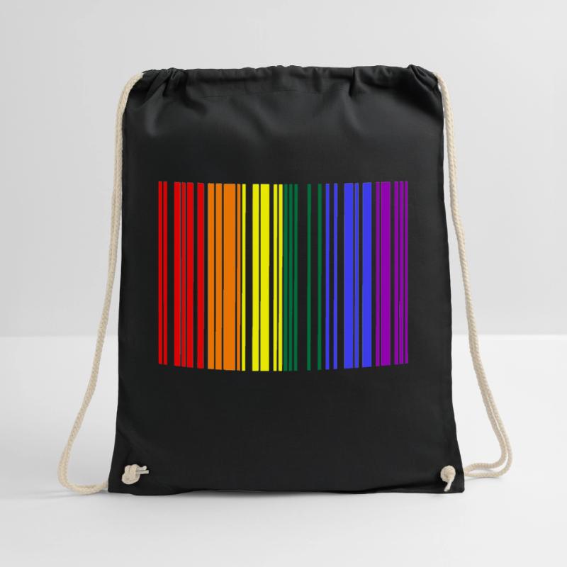 Rainbow Barcode Turnbeutel