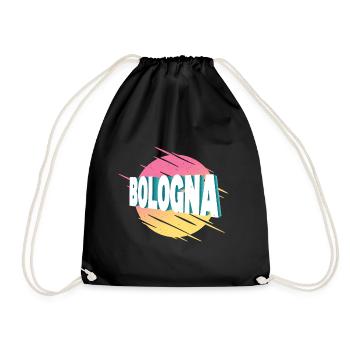 Bologne Italie City Font Vintage Rétro - Sac de sport léger - noir - Devant