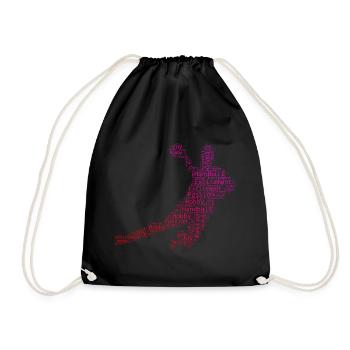 Joueurs de handball masculin Handball handball féminin - Sac de sport léger - noir - Devant