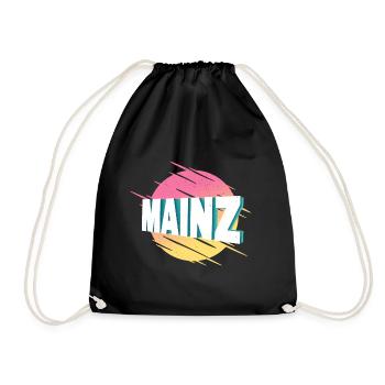 Mayence Allemagne City Font Vintage Rétro - Sac de sport léger - noir - Devant