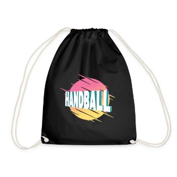 Handball Handball Player Handball Player Vintage Retro - Sac de sport léger - noir - Devant