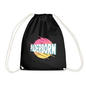 Paderborn Allemagne City Font Vintage Rétro - Sac de sport léger - noir - Devant