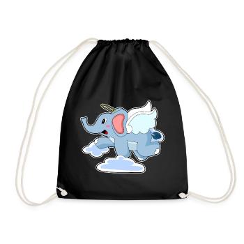 Ailes d’Ange d’Éléphant - Sac de sport léger - noir - Devant