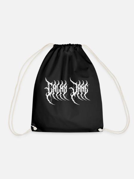 Calmy Metal - Drawstring Bag - black