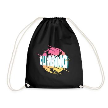 Escalade Montagnes Alpinisme Vintage Rétro - Sac de sport léger - noir - Devant